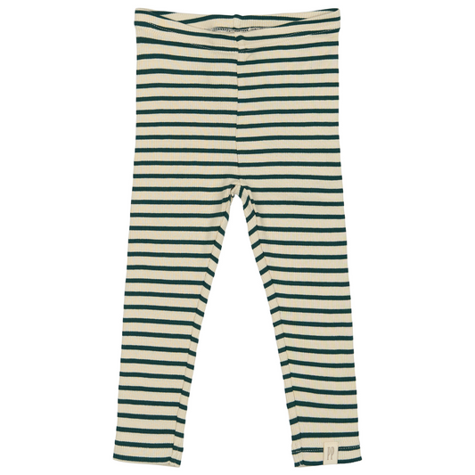 Petit Piao - Legging Modal Striped, PP302 - Dark Sea / Offwhite
