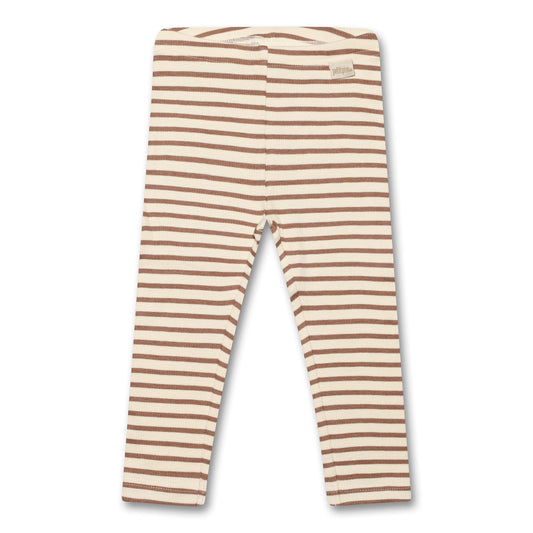 Petit Piao - Legging Modal Striped, PP302 - Tuscany / Offwhite