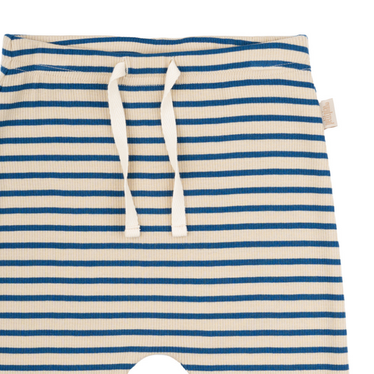 Petit Piao - Pants Modal Striped, PP313 - Deep Cobalt / Dark Offwhite