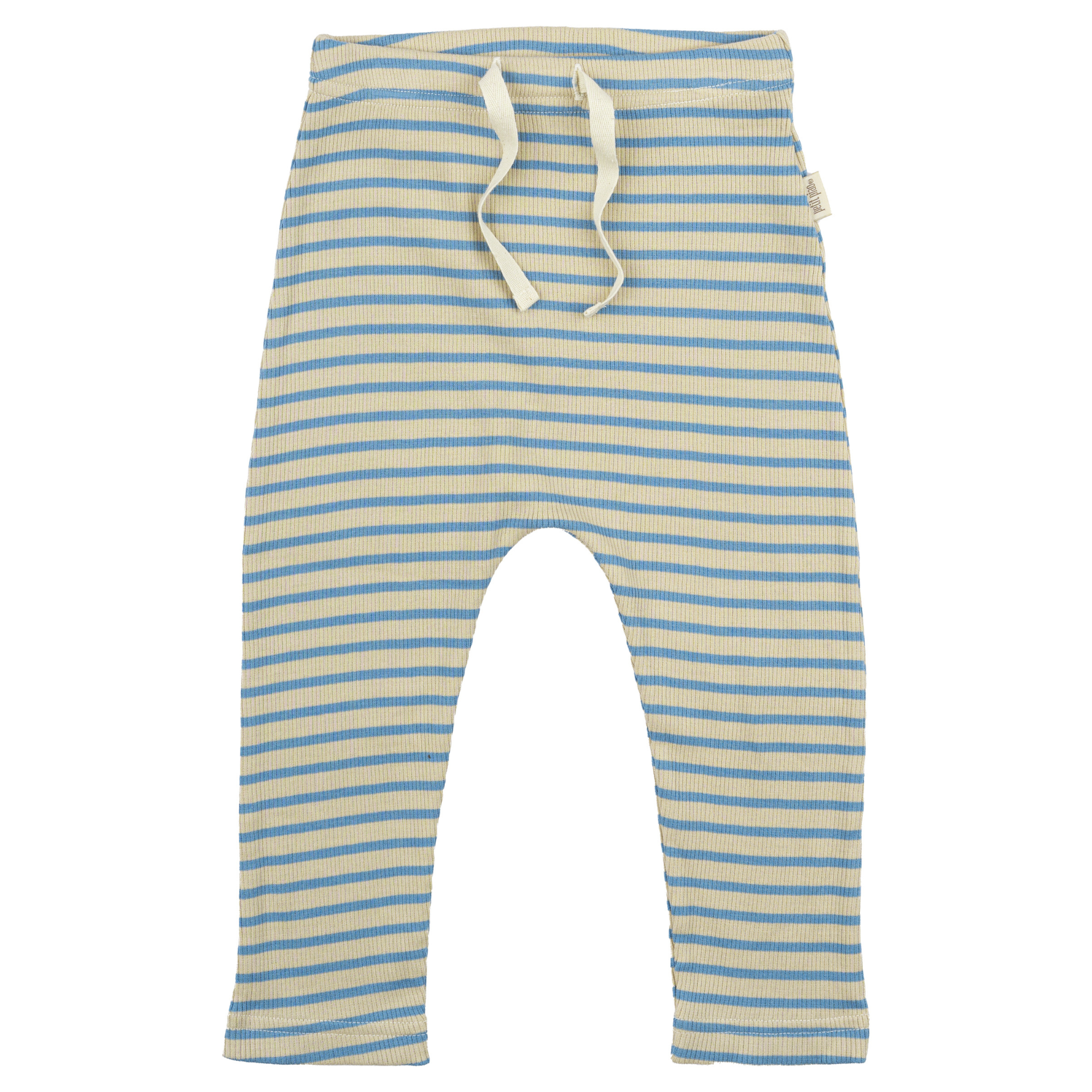 Petit Piao - Pants Modal Striped, PP313 - Allure Blue / Dark Offwhite