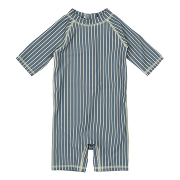 Petit Piao - Swim Jumpsuit Printed, PP418 - Blue Mirage  / Offwhite