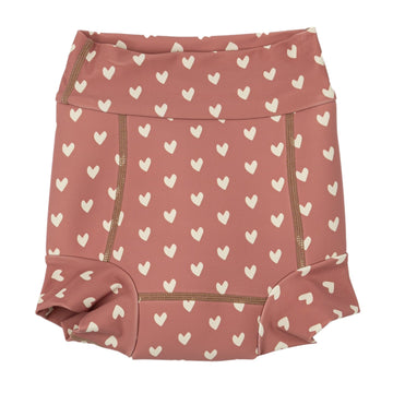 Petit Piao - Swim Diaper Printed, PP423 - Withered Rose Heart AOP