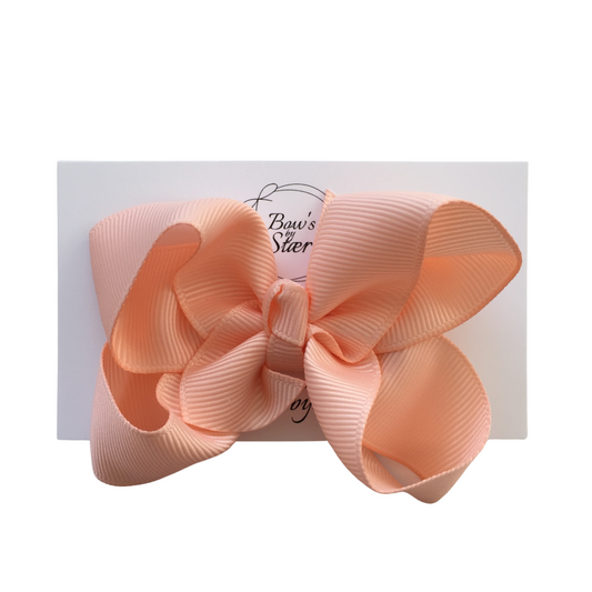 Bow's by Stær - Hårsløjfe, 8 cm - Peach