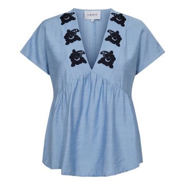 Liberté - Roseli SS Blouse, 21722 - Dusty Blue