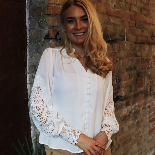 Liberté - Rigmor LS Blouse, 22307 - White