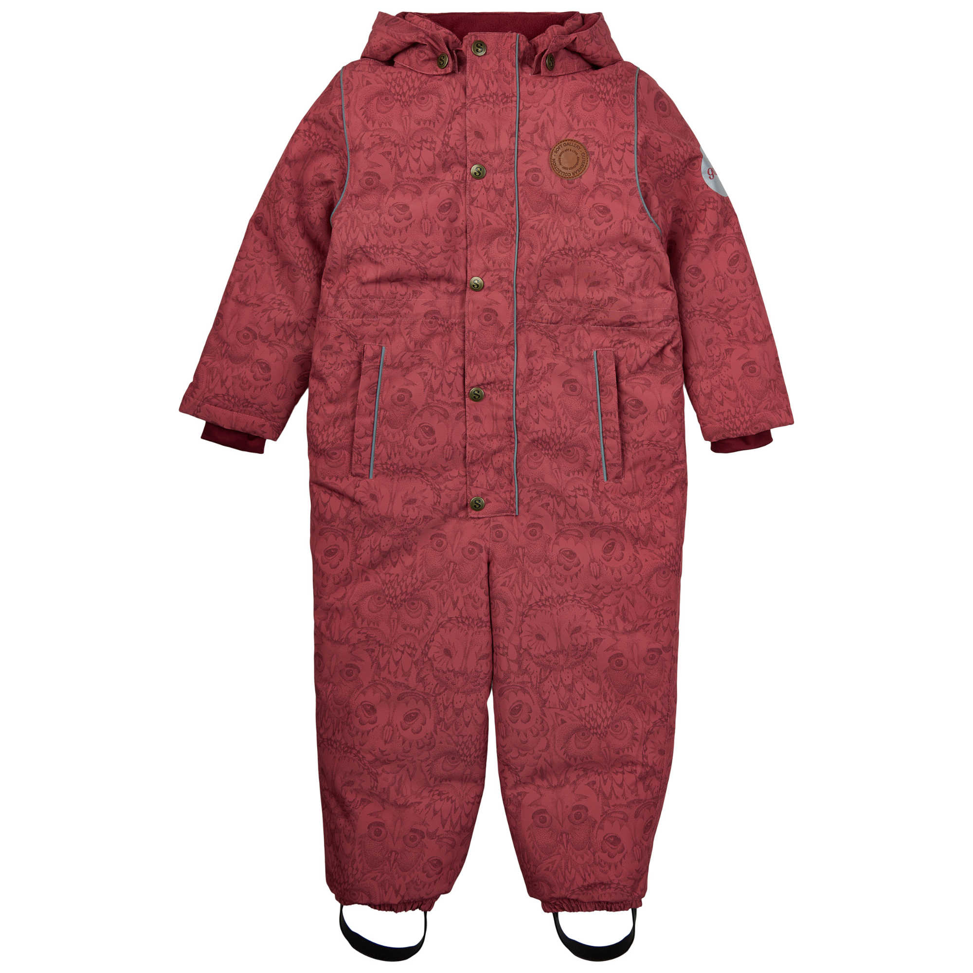 Soft Gallery - Merle Snowsuit SPE, SG2200-1 - Mineral Red / Owl