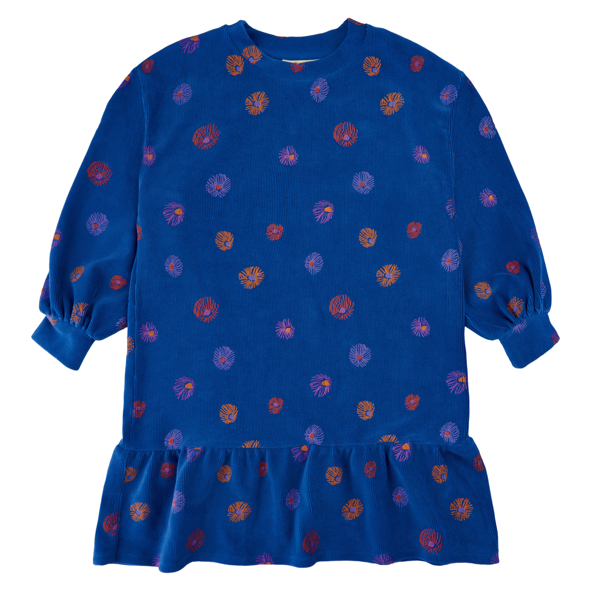 Soft Gallery - Imanuella Velvet LS Dress, SG2257 - True Blue