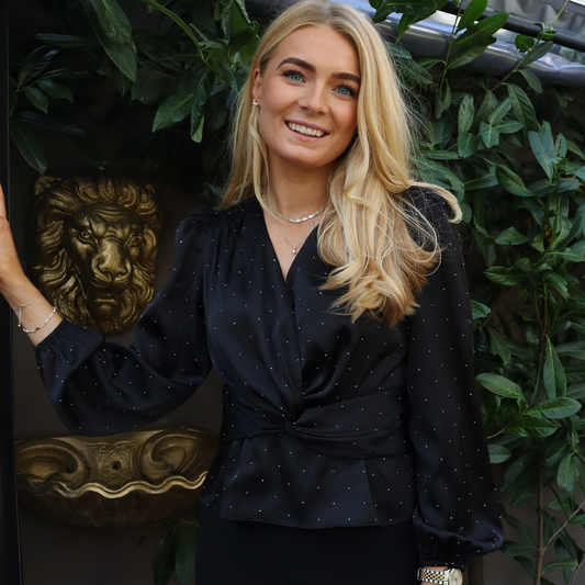 Liberté - Tiki LS Twist Blouse, 22120 - Black Diamond