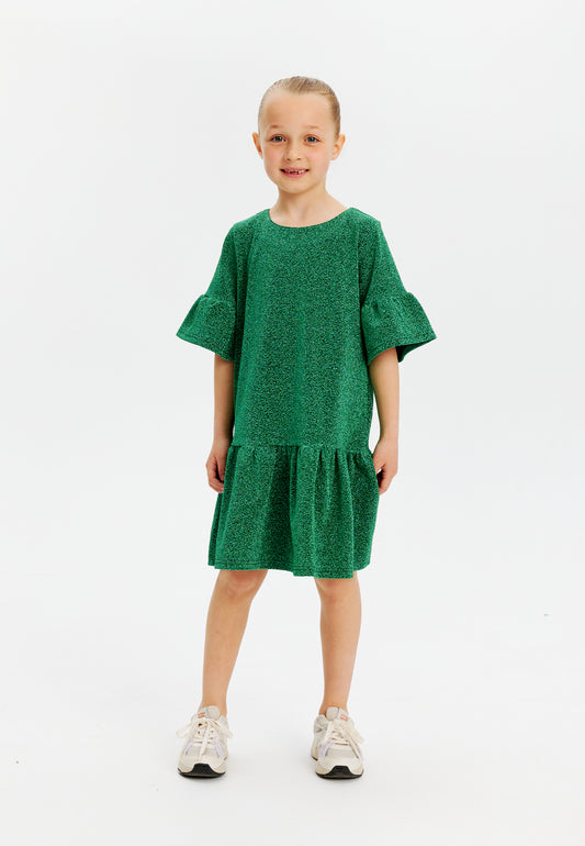 THE NEW - Jidalou SS Dress, TN5358 - Bright Green Glitter
