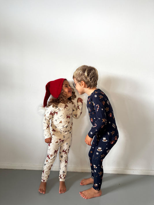 THE NEW Siblings - Holiday Leggings, TNS5897 - White Swan AOP