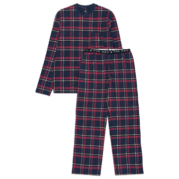 THE NEW - Holiday Tartan Adult Night Set, TN7695 - Navy Blazer Check