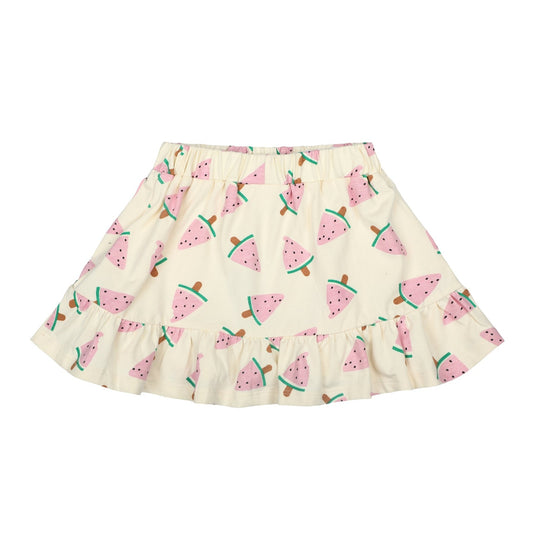 THE NEW Siblings - Kaya Skirt, TNS5462 - White Swan Watermelon AOP