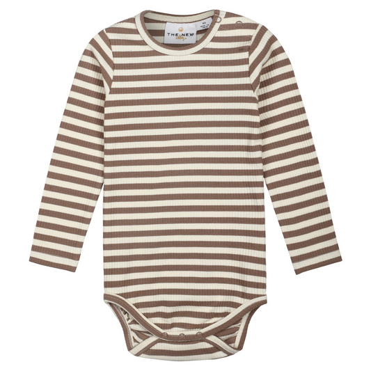 THE NEW Siblings - Fro Uni Rib LS Body, TNS5483 - Ginger Snap