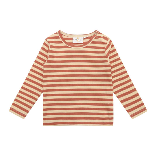 THE NEW Siblings - Fro Uni Rib LS Tee, TNS5634 - Cedar Wood