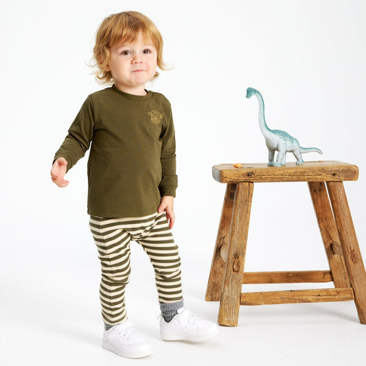 THE NEW Siblings - Fro Uni Rib Pants, TNS5636 - Ivy Green