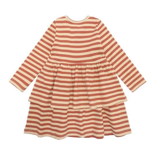 THE NEW Siblings - Fro LS Rib Dress, TNS5649 - Cedar Wood