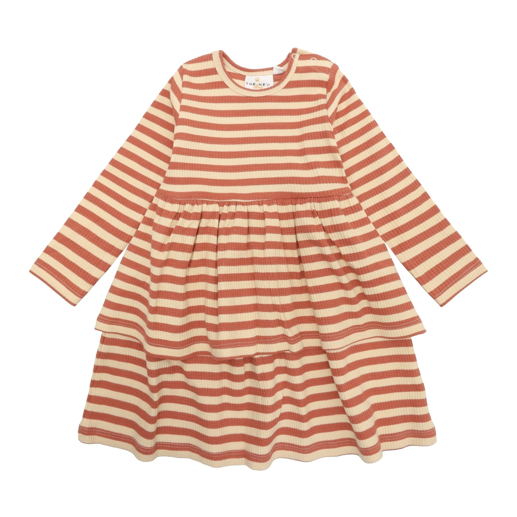 THE NEW Siblings - Fro LS Rib Dress, TNS5649 - Cedar Wood