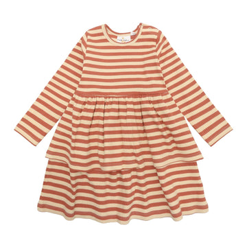 THE NEW Siblings - Fro LS Rib Dress, TNS5649 - Cedar Wood