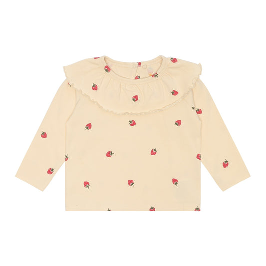 THE NEW Siblings - Larawila LS T-Shirt, TNS5651 - Angora Strawberry AOP