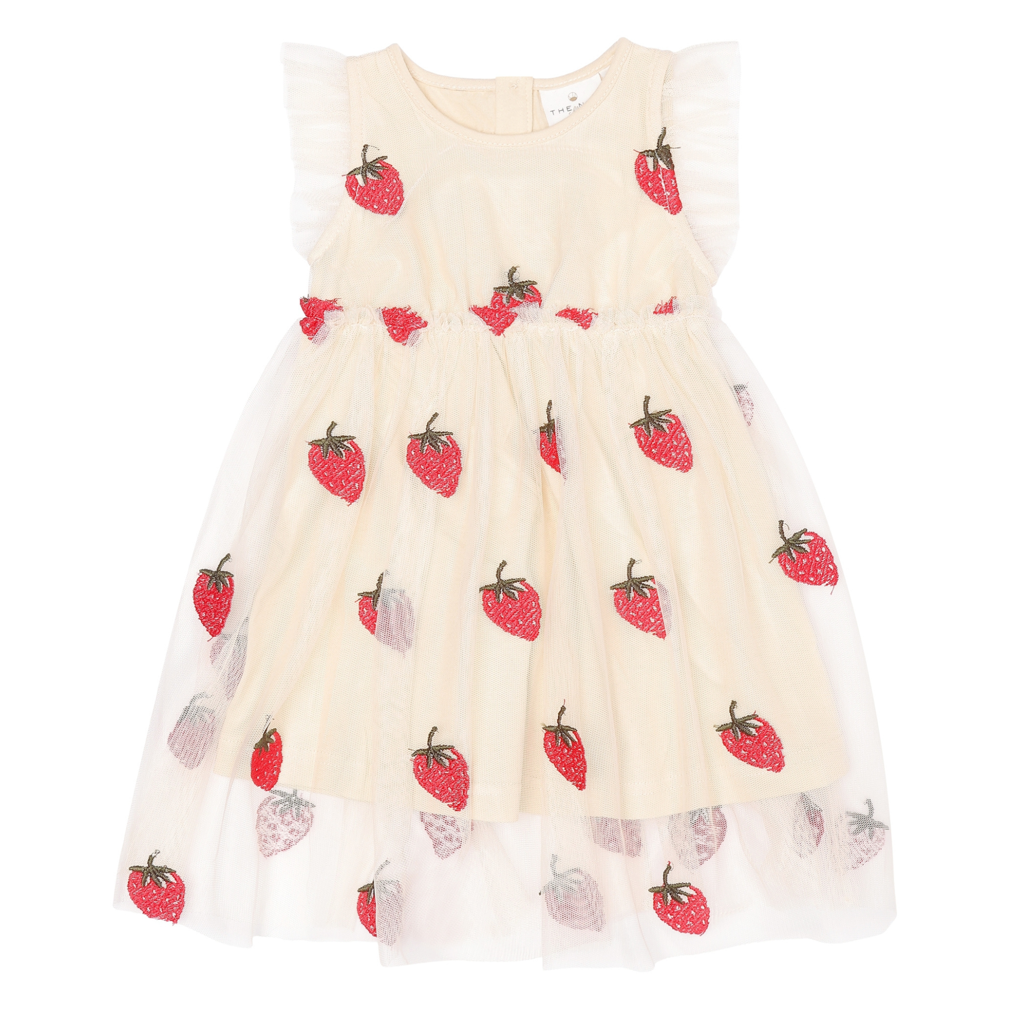 THE NEW Siblings - Loannah SL Dress, TNS5660 - Angora Big Strawberry AOP