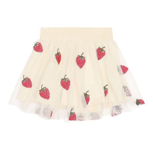 THE NEW Siblings - Loannah Skirt, TNS5661 - Angora Big Strawberry AOP