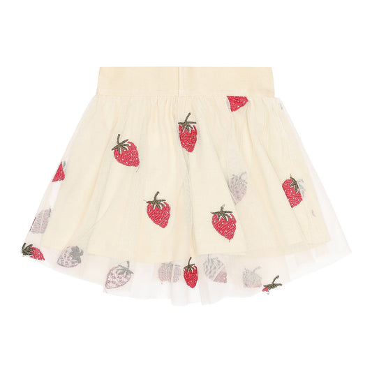 THE NEW Siblings - Loannah Skirt, TNS5661 - Angora Big Strawberry AOP