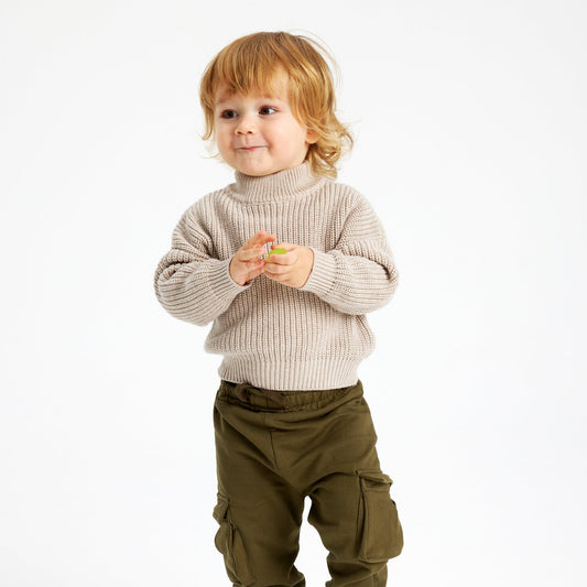 THE NEW Siblings - Lucky Uni Knit Pullover, TNS5699 - Oatmeal Melange