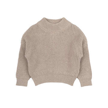 THE NEW Siblings - Lucky Uni Knit Pullover, TNS5699 - Oatmeal Melange