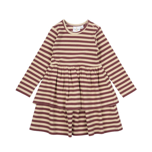 THE NEW Siblings - Fro LS Rib Dress, TNS5794 - Crushed Berry