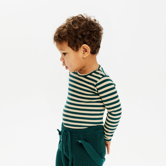 THE NEW Siblings - Fro Uni Rib LS Tee, TNS5798 - June Bug