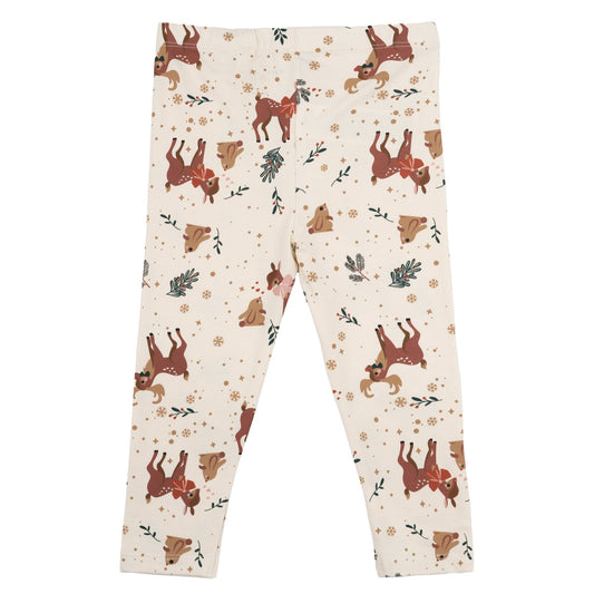 THE NEW Siblings - Holiday Leggings, TNS5897 - White Swan AOP