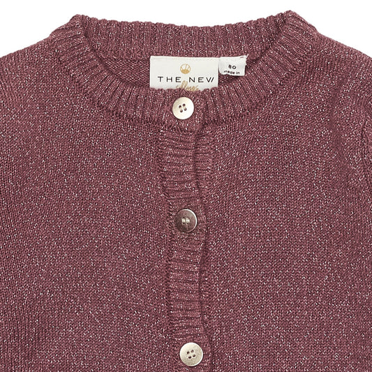 THE NEW Siblings - Keve Glitter Cardigan, TNS6126 - Crushed Berry