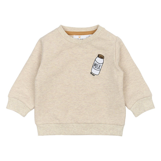 THE NEW Siblings - Norman Sweatshirt, TNSB5946 - Oatmeal Melange