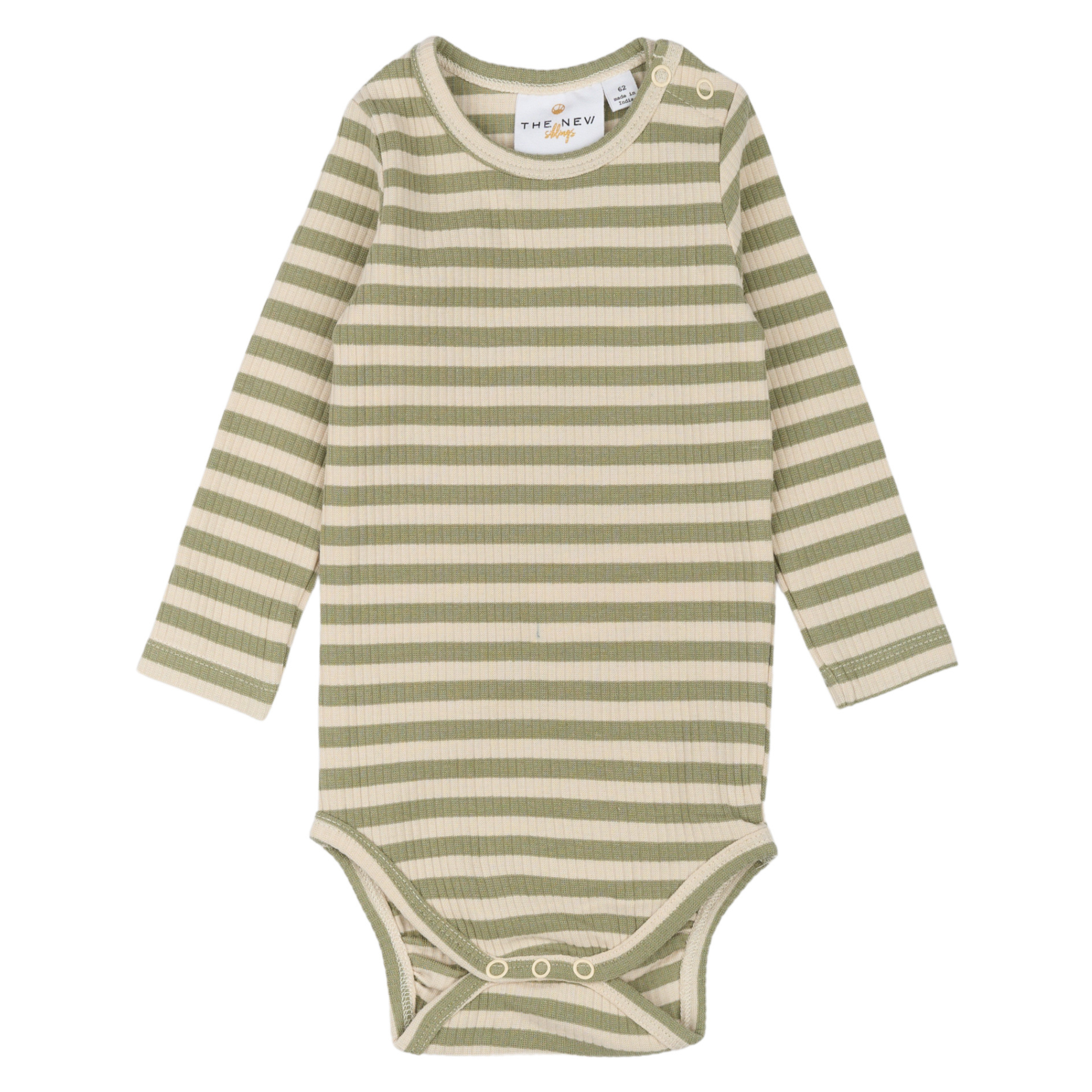 THE NEW Siblings - Fro Uni LS Rib Body, TNSB6149 - Tea Striped