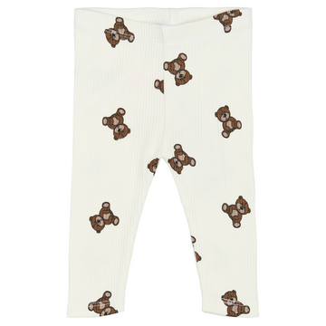 THE NEW Siblings - Paulo Rib Leggings, TNSB6404 - Cloud Dancer AOP