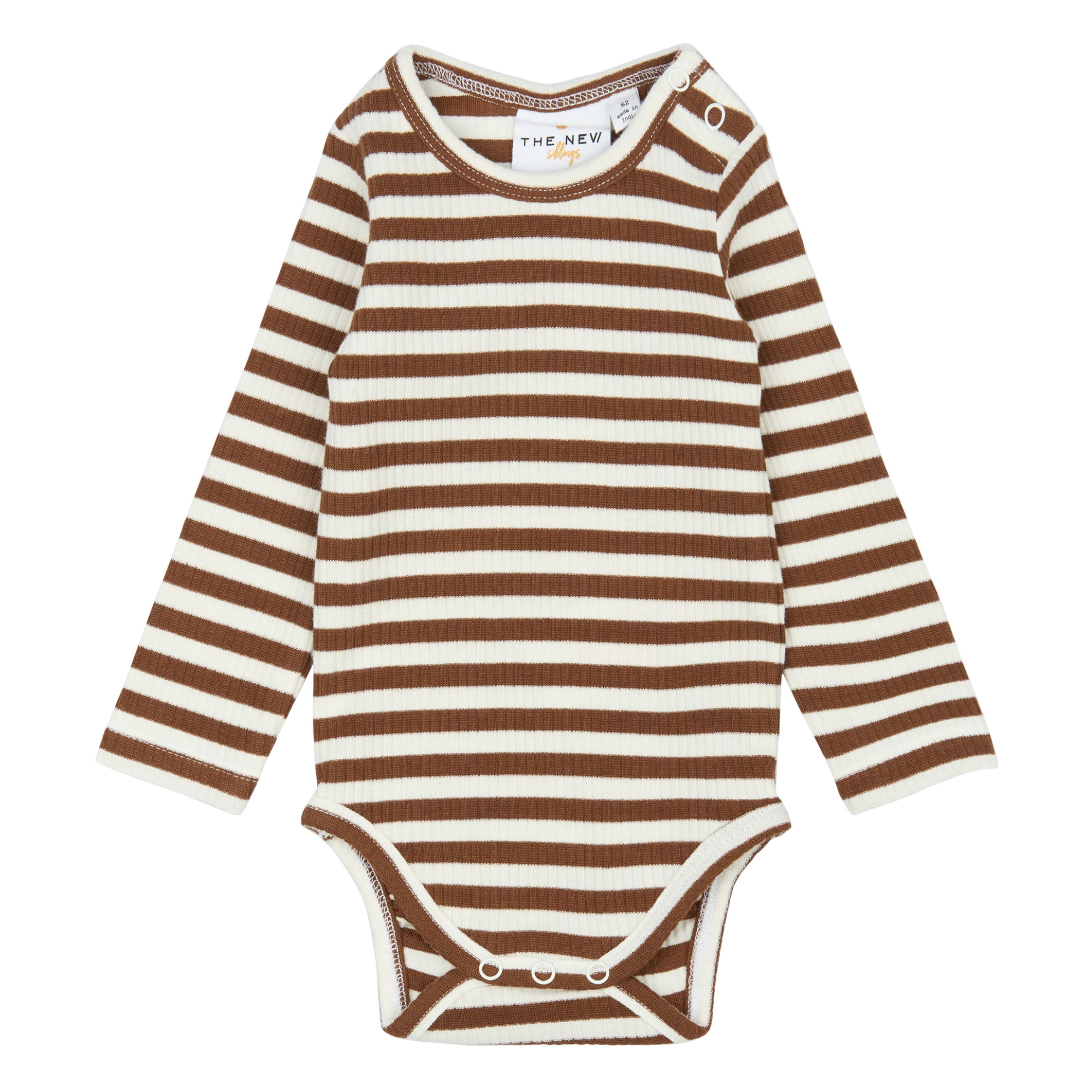 THE NEW Siblings - Fro LS Rib Body, TNSB6431 - Toffee Striped