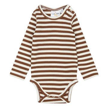THE NEW Siblings - Fro LS Rib Body, TNSB6431 - Toffee Striped