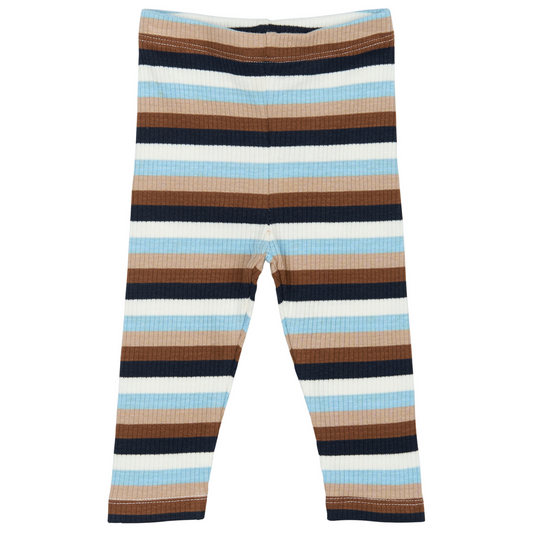 THE NEW Siblings - Park Rib Leggings, TNSB6438 - Powder Blue Striped