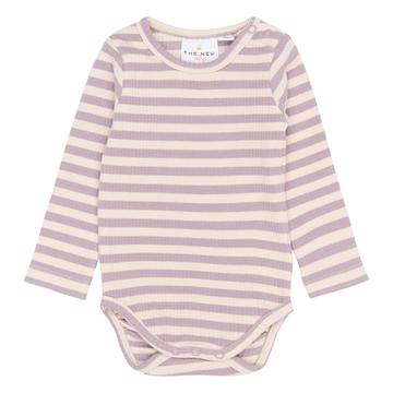 THE NEW Siblings - Fro LS Rib Body, TNSB6840 - Sea Fog Striped