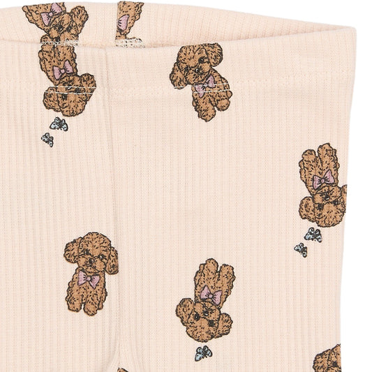 THE NEW Siblings - Sona Rib Leggings, TNSB6878 - Silver Peony AOP