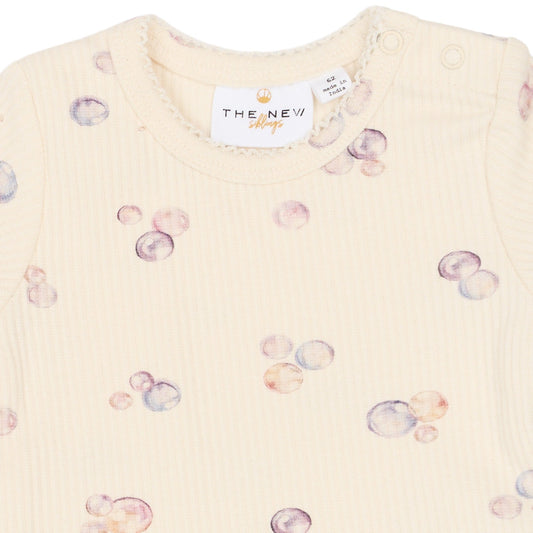 THE NEW Siblings - Tamma SS Rib Body, TNSB7014 - Gardenia AOP