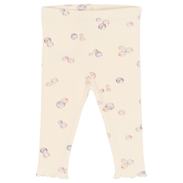 THE NEW Siblings - Tamma Rib Leggings, TNSB7021 - Gardenia AOP