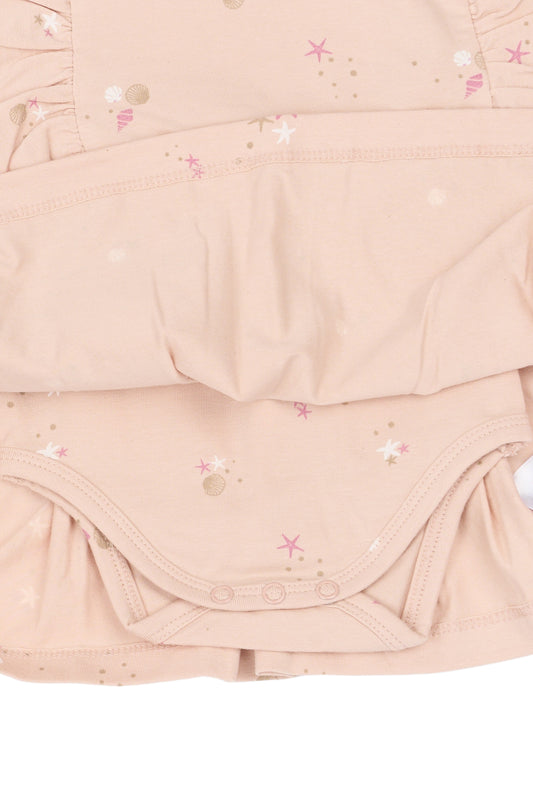 THE NEW Siblings - Tova SL Bodydress, TNSB7031 - Peach Whip AOP