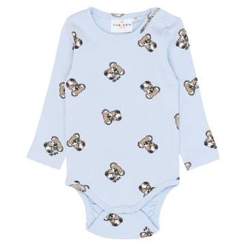 THE NEW Siblings - Topper LS Rib Body, TNSB7037 - Heather AOP