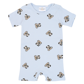 THE NEW Siblings - Tropper SS Rib Jumpsuit, TNSB7041 - Heather AOP