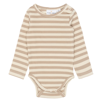 THE NEW Siblings - Fro LS Rib Body, TNSB7045 - Humus Striped