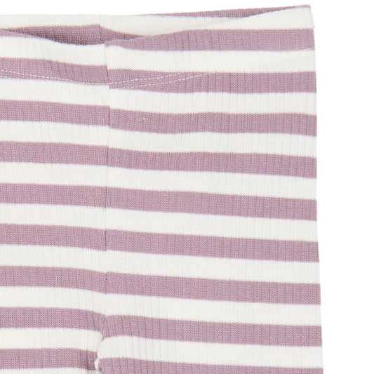 THE NEW Siblings - Fro Rib Leggings, TNSB7245 - Elderberry Gardenia Striped