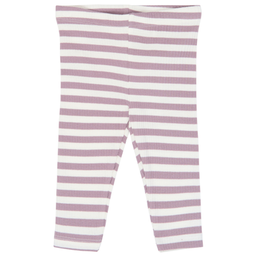 THE NEW Siblings - Fro Rib Leggings, TNSB7245 - Elderberry Gardenia Striped