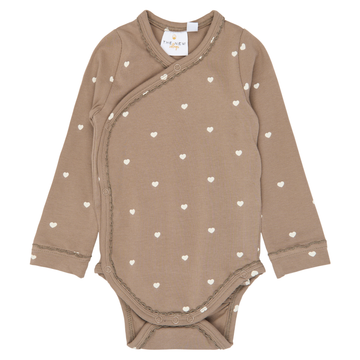 THE NEW Siblings - Nova LS Wrap Body, TNSB7247 - Taupe Gray AOP