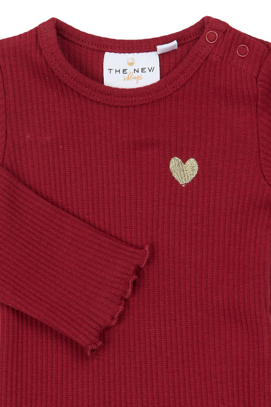 THE NEW Siblings - Yanni LS Rib Body, TNSB7454 - Rio Red